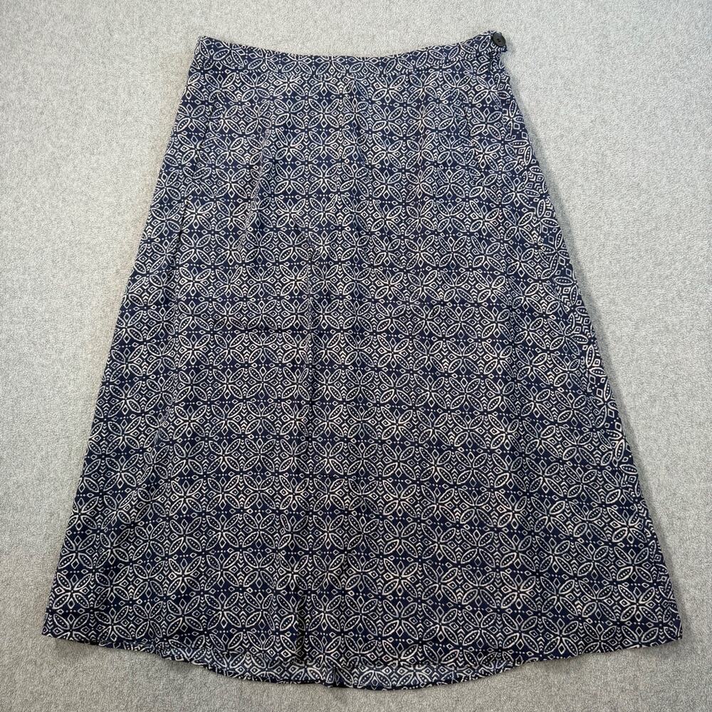 Vintage Pendleton Blue Midi Skirt Women's 10 Pockets A-Line Flare Laganlook Boho